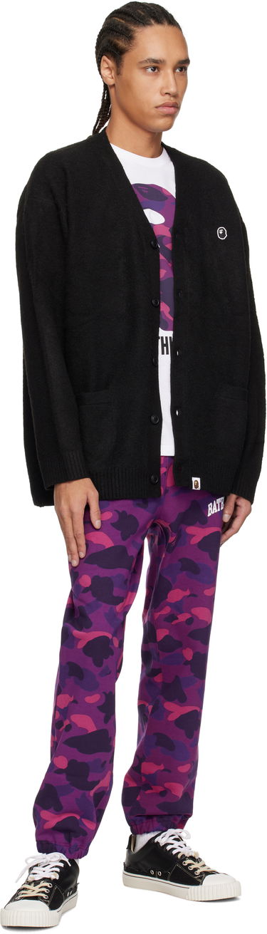 Sveter BAPE A Bathing Ape One Point Hairy Yarn Cardigan Čierna | 001KNK801004M, 3