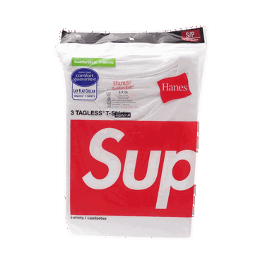 Tričko Supreme Hanes x Tagless Tees (3 Pack) Biela | SS20A23 WHITE, 0