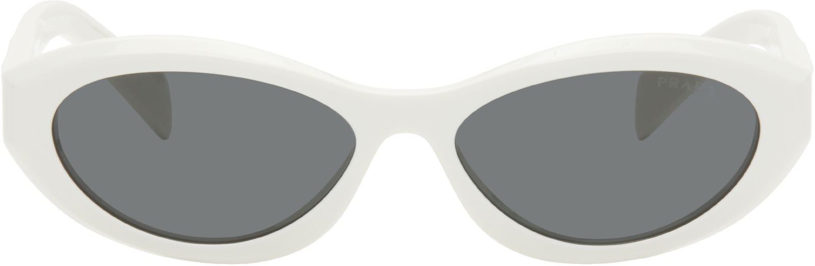 White Oval Sunglasses