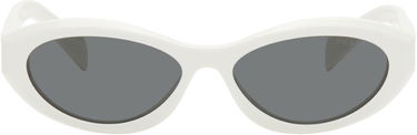 Slnečné okuliare Prada White Oval Sunglasses Biela | 0PR 26ZS 8056597875233, 0