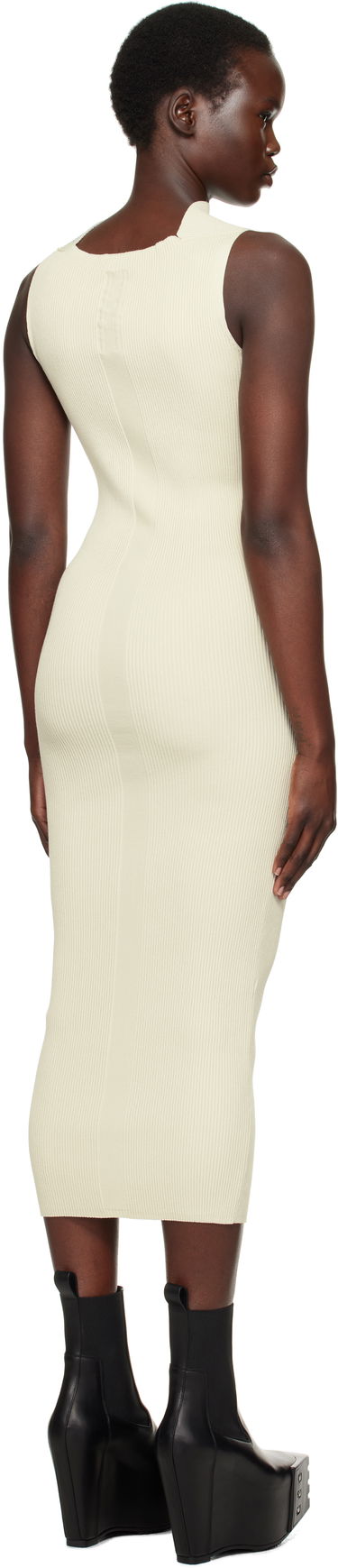 Šaty Rick Owens Rick Owens Hollywood Babel Midi Dress Béžová | RP01E7638 RIBVI, 2
