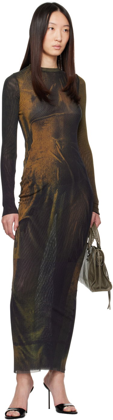 Šaty Jean Paul Gaultier Jean Paul Gaultier Printed Maxi Dress Zelené | 25/03-W-DR027-M004P-4812, 3