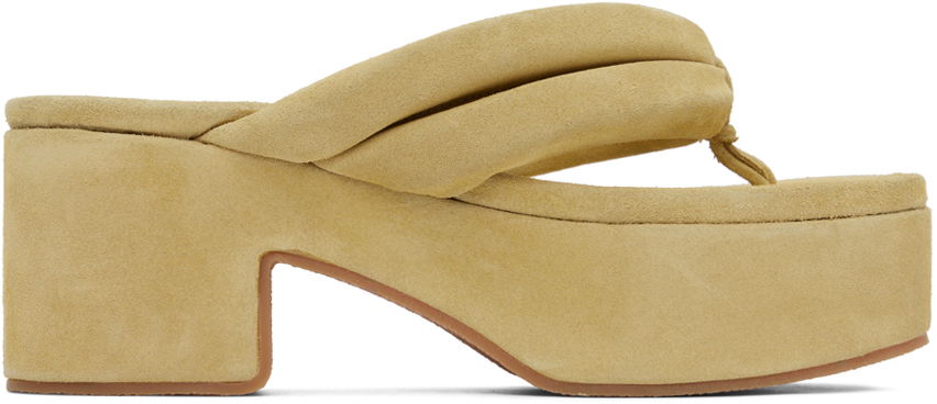 Oblečenie Dries Van Noten Dries Van Noten Yellow Platform Thong Sandals Oranžová | WS241-1119-106, 0
