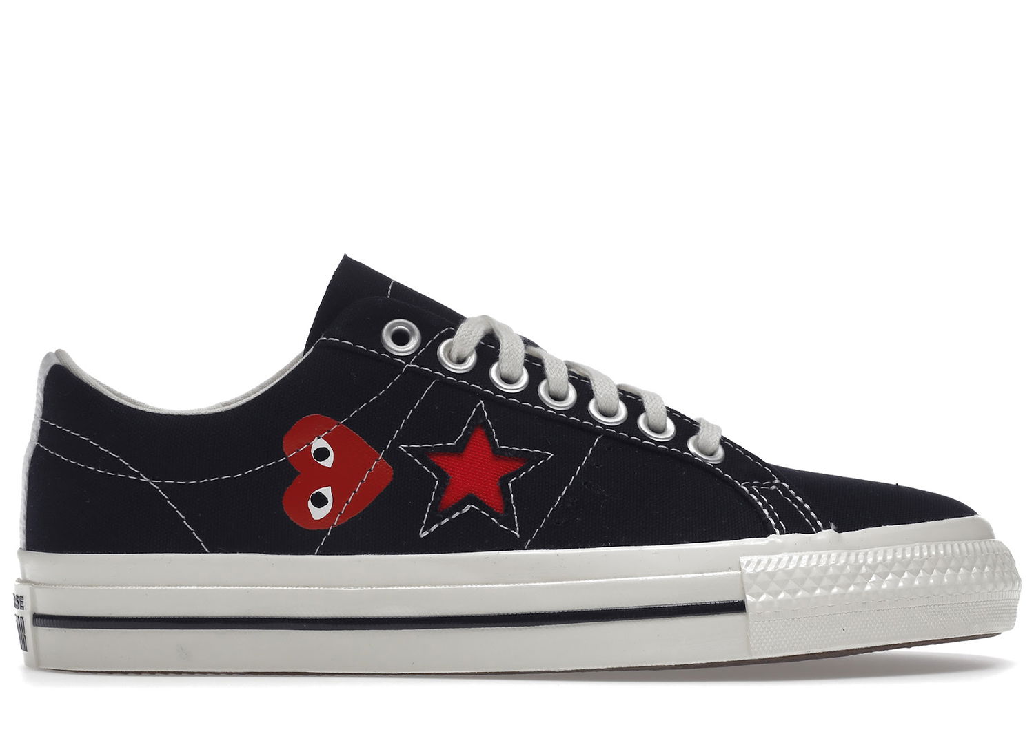 Tenisky a topánky Converse One Star Ox Comme des Garcons PLAY Black Čierna | A01791C, 0
