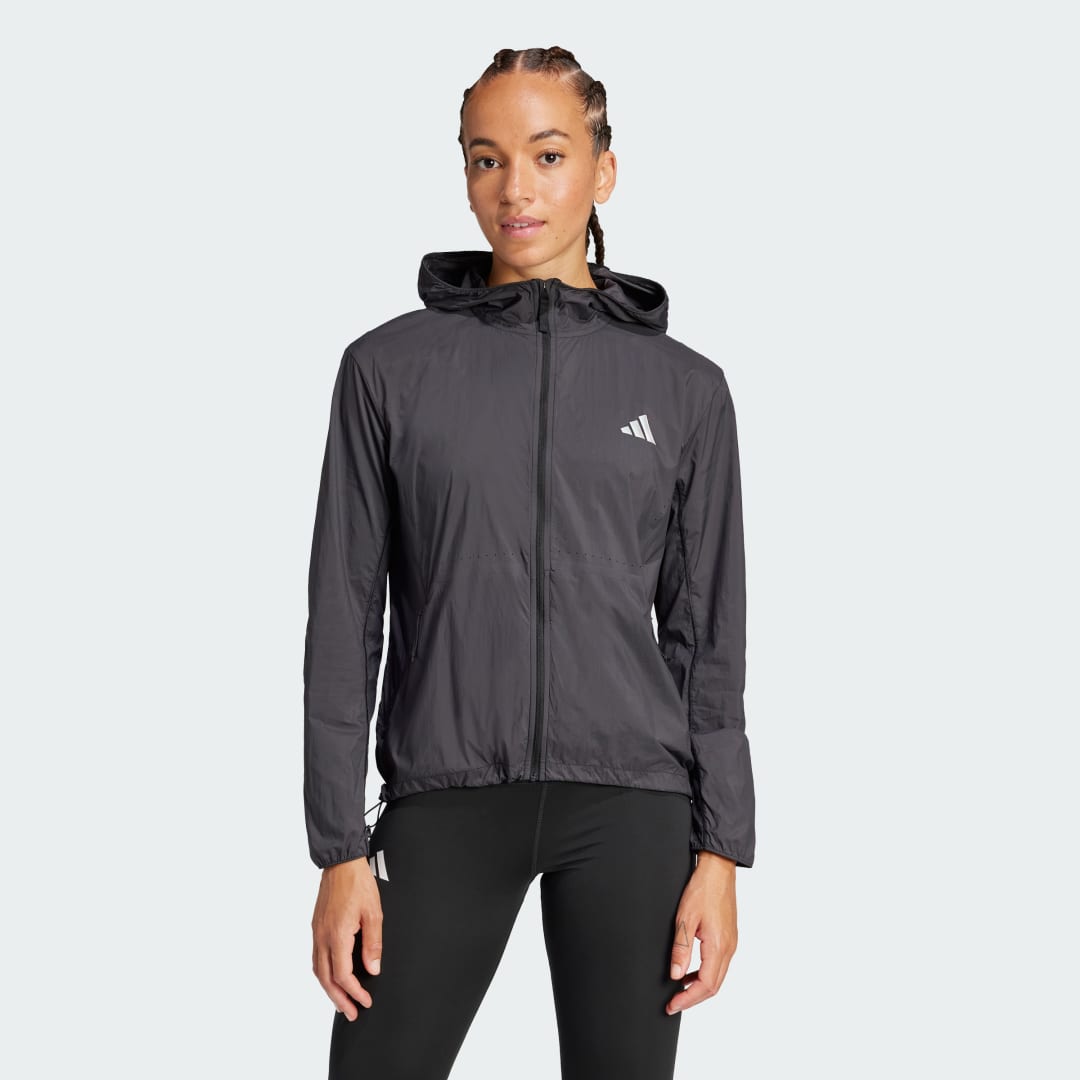 Bunda adidas Performance Ultimate Running UV Jacket Čierna | JD7791, 0