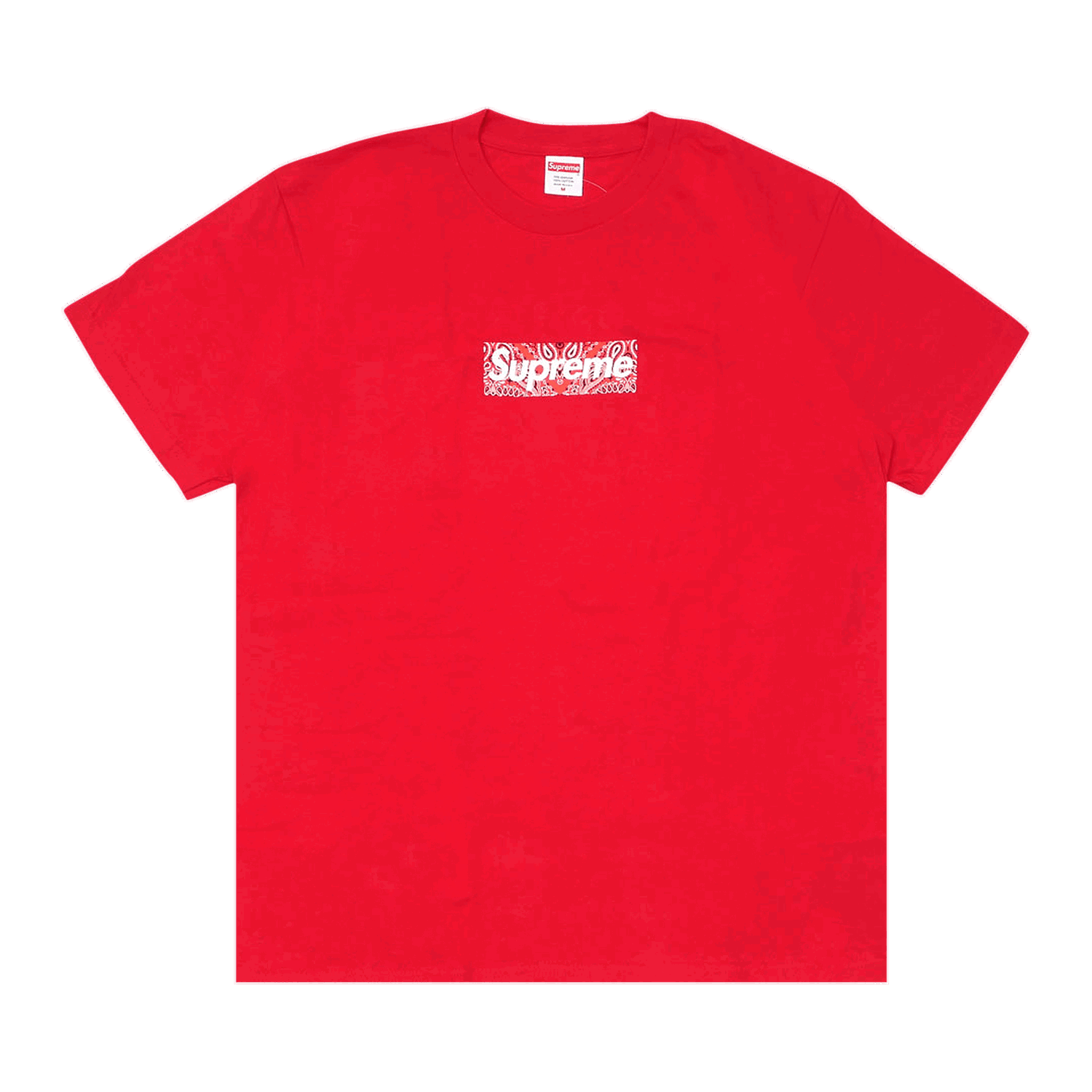 Tričko Supreme Bandana Box Logo Tee Červená | FW19T55 RED, 0