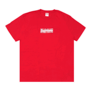 Tričko Supreme Bandana Box Logo Tee Červená | FW19T55 RED, 0