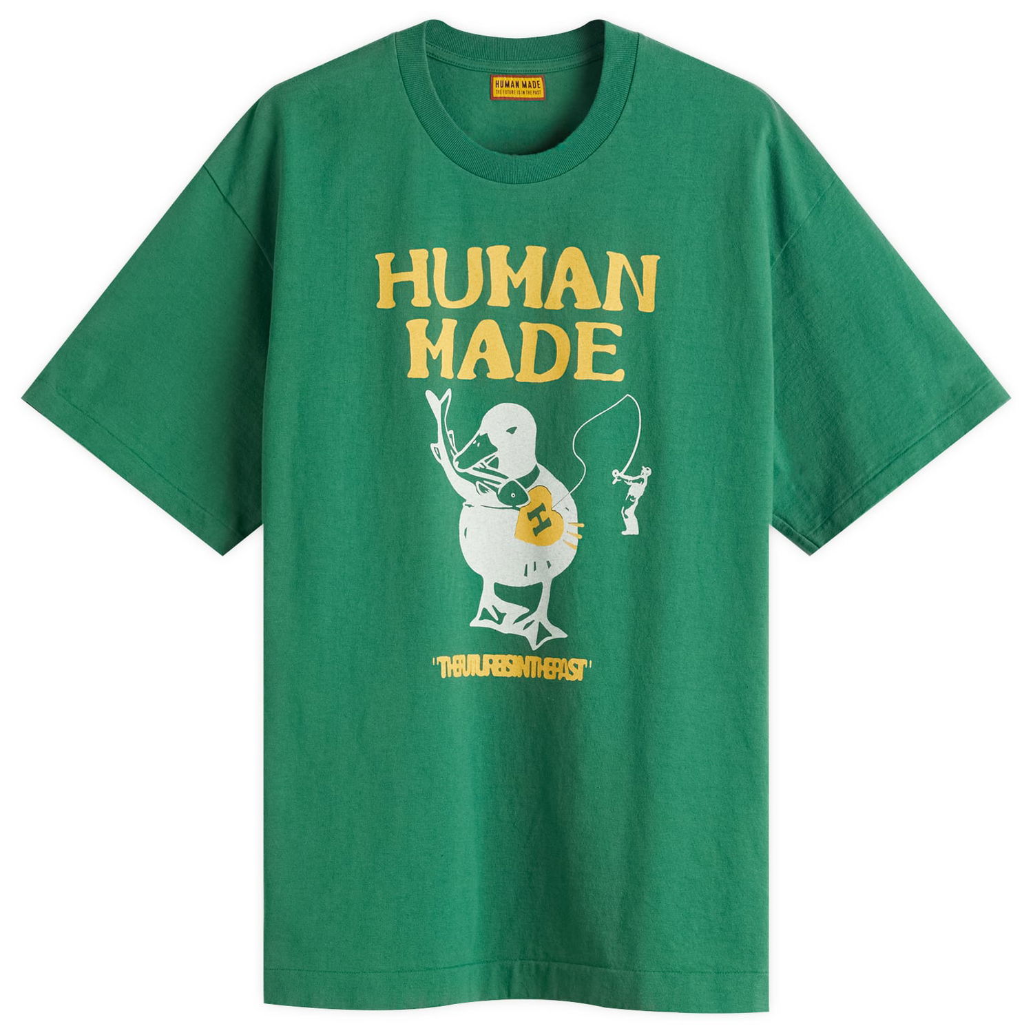 Tričko Human Made Human Made Fishing Duck Graphic Tee, Size Large Zelené | HM29TE026-GRN, 0