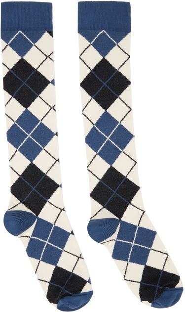 Ponožky Anna Sui Argyle Knee-High Socks Modrá | 624U92, 0