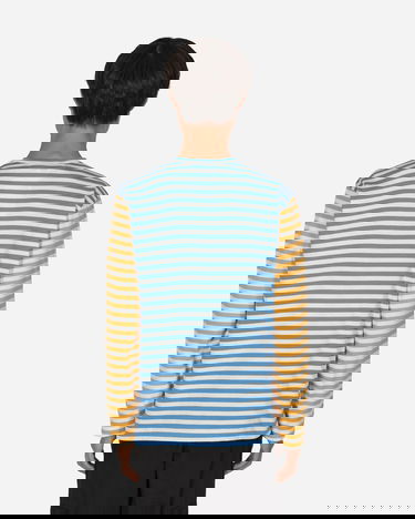 Tričko Comme des Garçons PLAY Bi-Color Striped T-Shirt Rôznofarebný | P1T318 1, 2