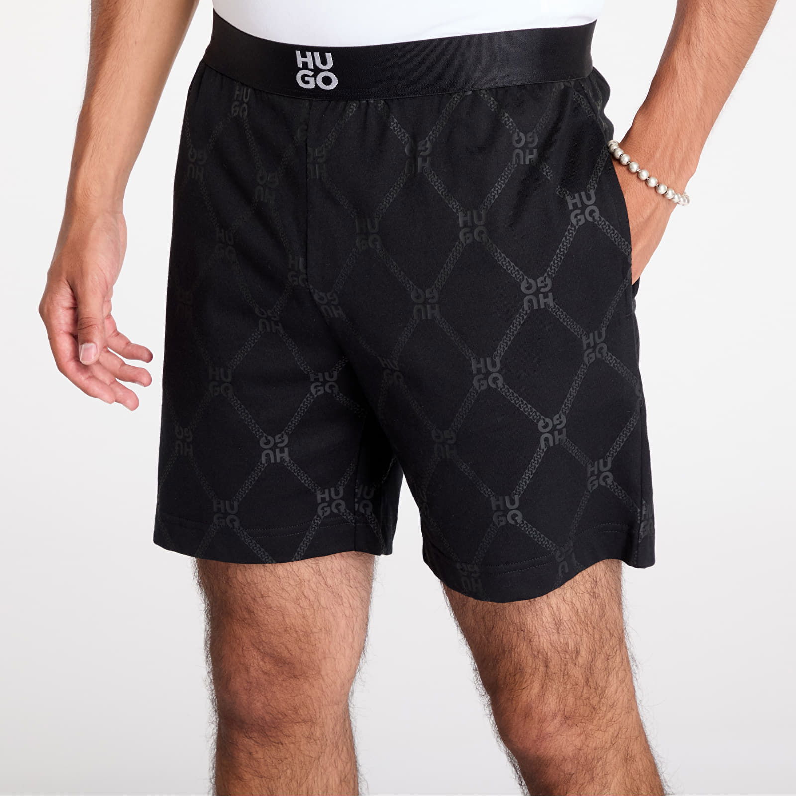 Hugo Chain Monogram Short Black