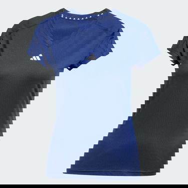 Tričko adidas Performance AEROREADY Train Essentials V-Neck Training T-Shirt Modrá | JC9567, 3