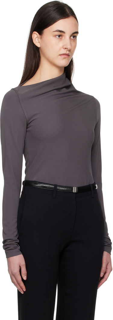 Tričko TOTEME TOTEME Draped Jersey T-Shirt Šedá | 251-WRT4462-FB0162, 1