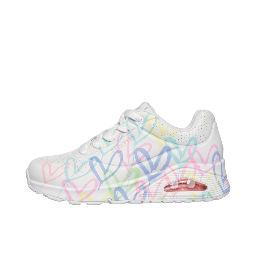 Tenisky a topánky Skechers Uno - Spread The Love Biela | 155507-WPTQ