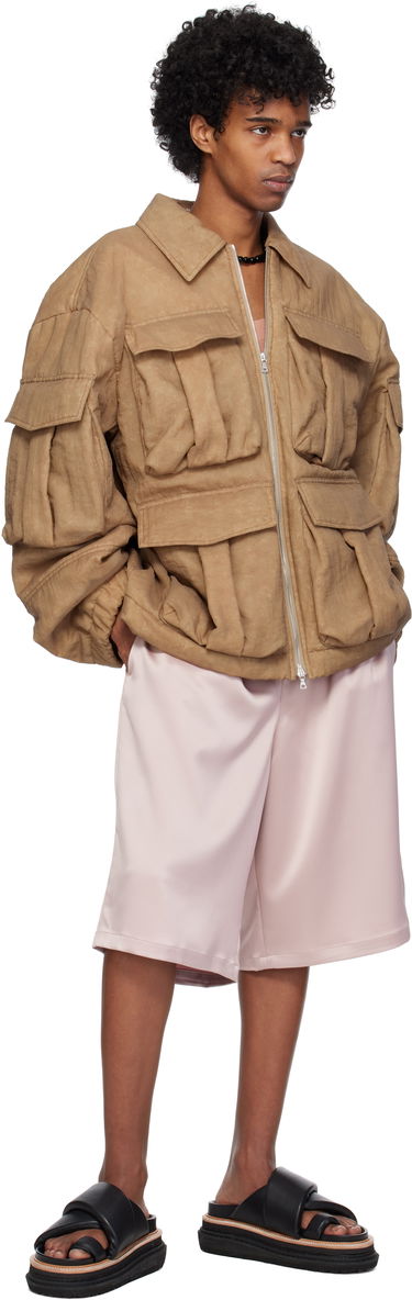 Prešívaná bunda Dries Van Noten Dries Van Noten Taffeta Multi-Pocket Jacket Hnedá | 251-020526-1329, 3