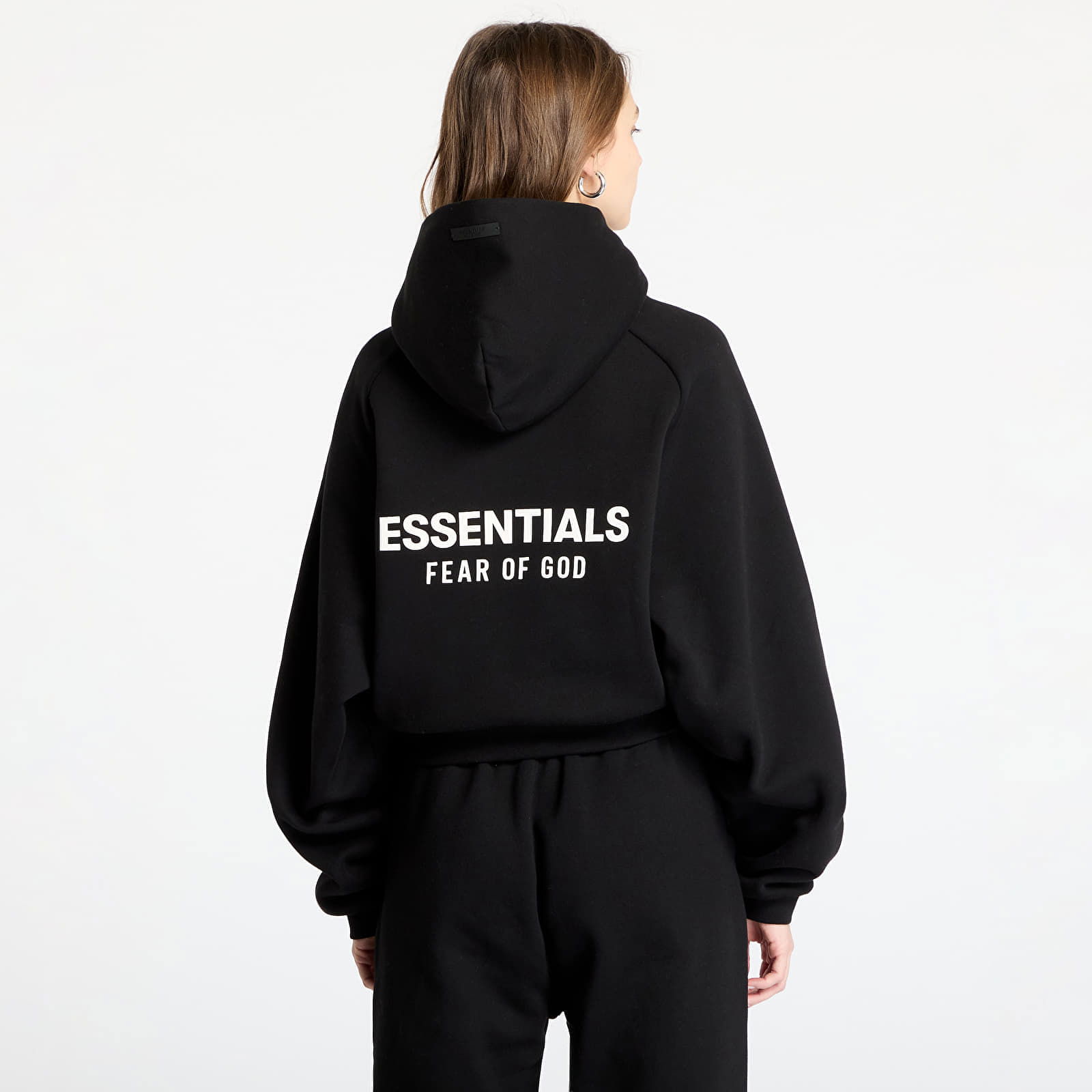 Essentials Fleece Cropped Hoodie