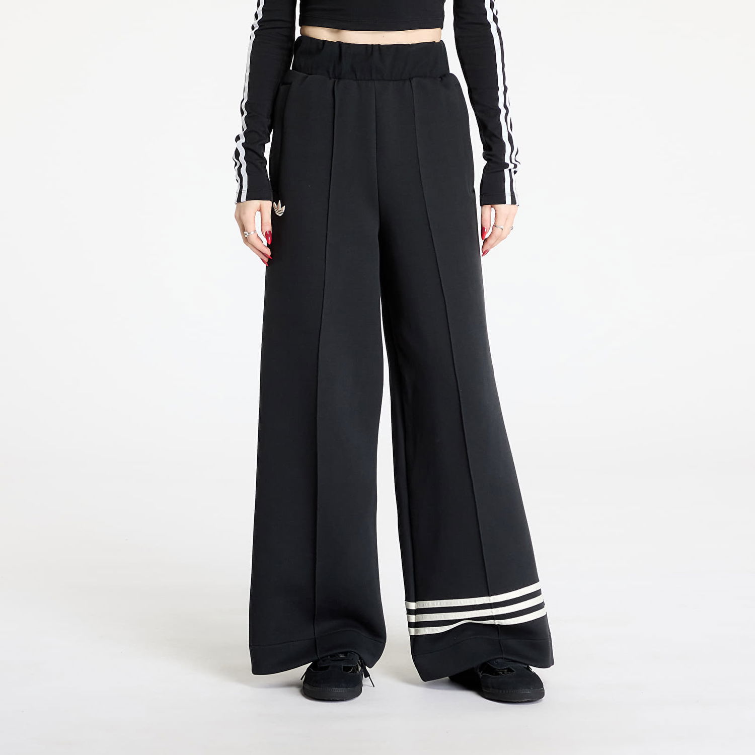 Tepláky adidas Originals Neuclassics Black Wide Leg Track Pants Čierna | JI8516, 0