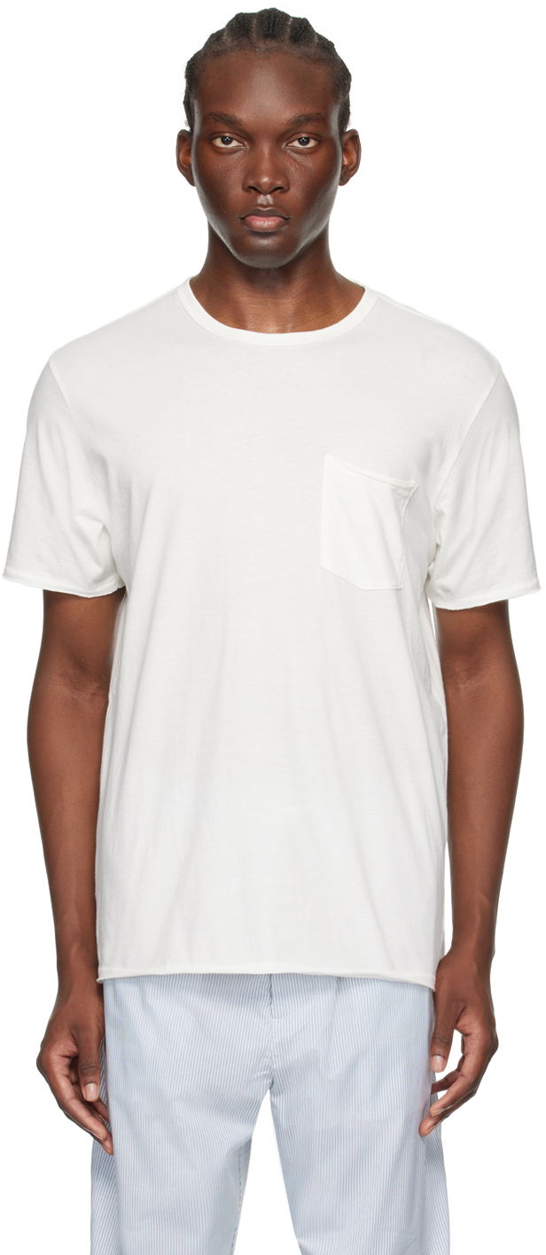 Tričko rag & bone Miles Pocket T-Shirt Biela | MBC21PT0236N23, 0