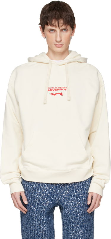 Mikina Charles Jeffrey Loverboy Charles Jeffrey LOVERBOY Logo Hoodie Béžová | 052080601, 0