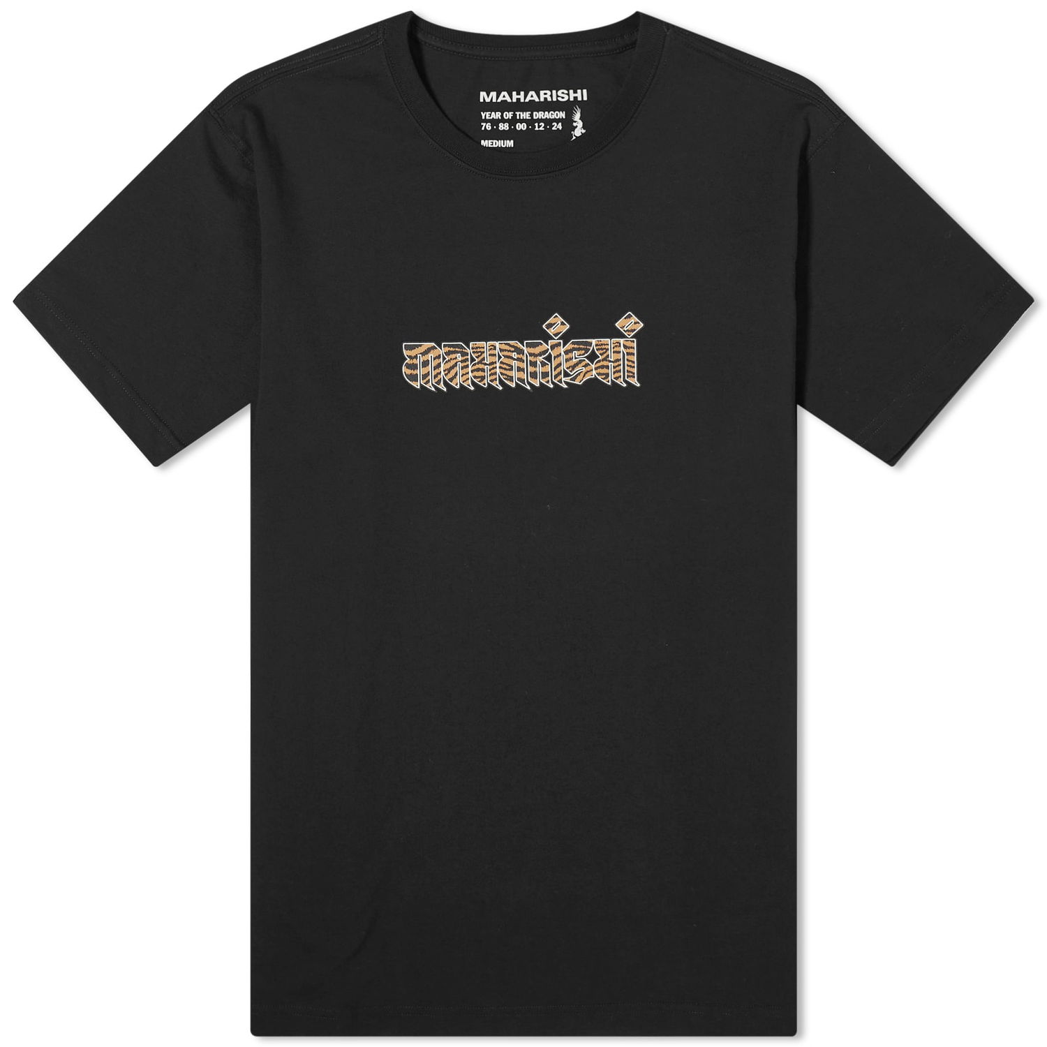 Tričko Maharishi Tiger Fur Calligraphy T-Shirt Čierna | 1296-BLK, 0