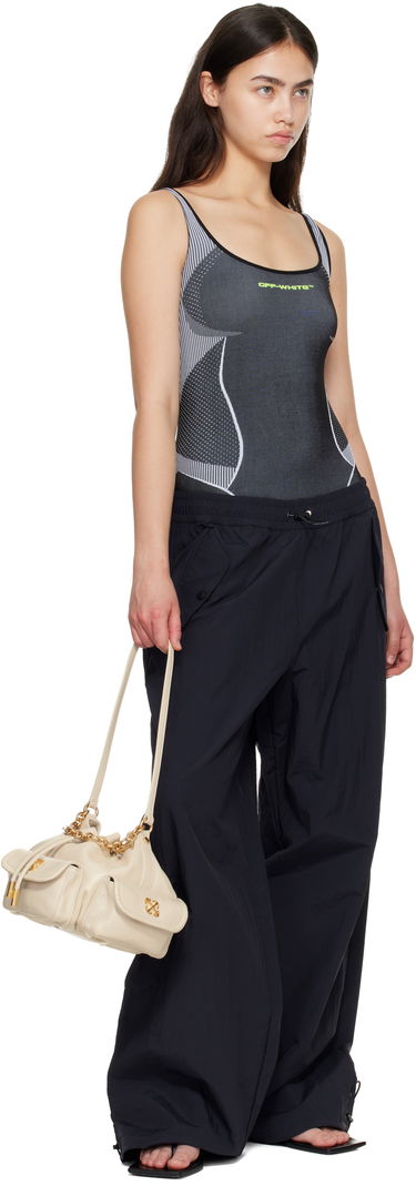 Kabelka Off-White Dumbo.B Leather Drawstring Chain-Link Bucket Bag Béžová | OWMY002F25LEA0010400, 3