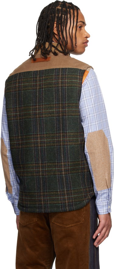 Vesta Junya Watanabe Filson Edition Faux-Suede Leather-Panel Vest Hnedá | WP-V002-051, 2