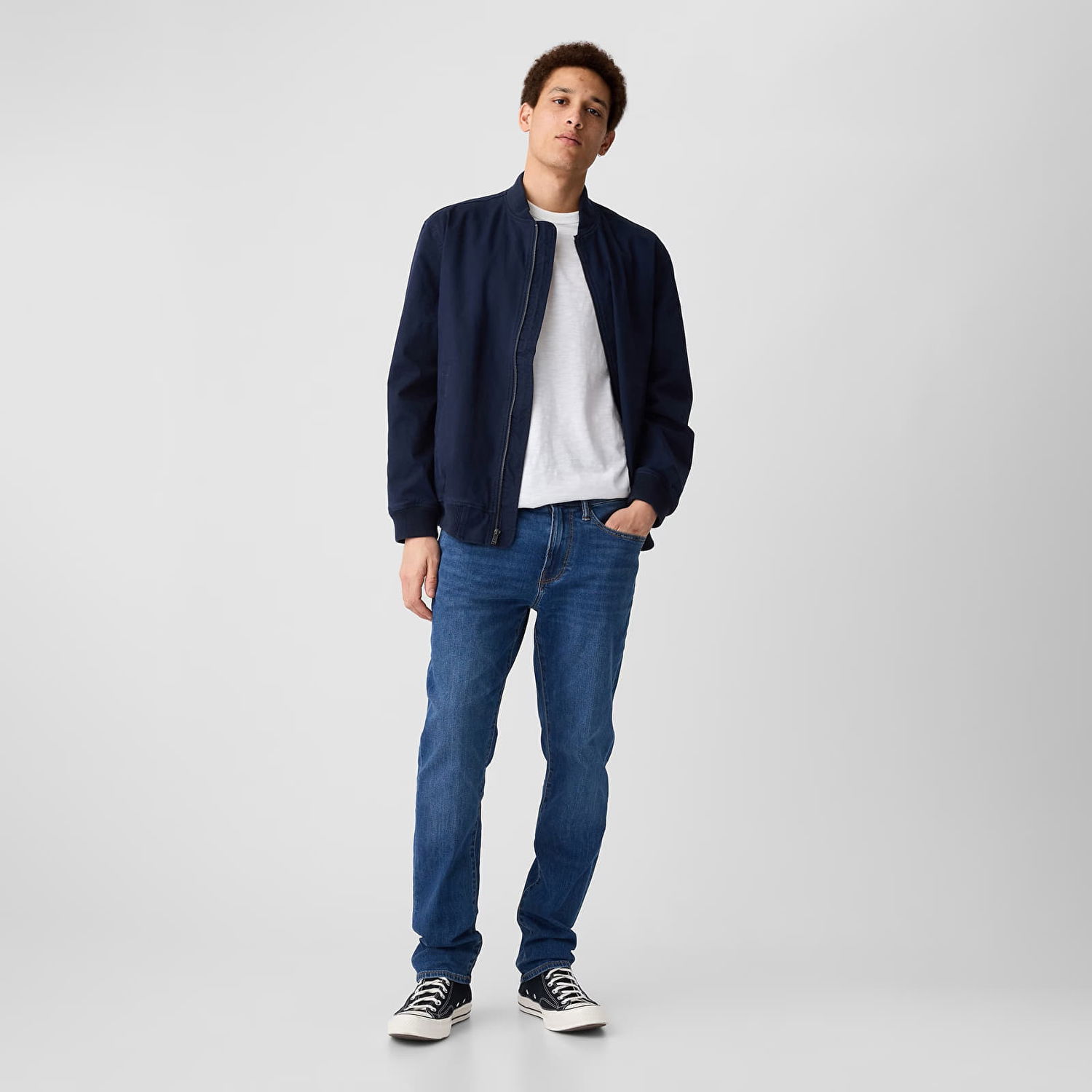 Džínsy GAP Denim Pants Slim Medium Wash Navy | 831321-00, 0