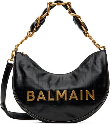 Kabelka Balmain Balmain 1945 Soft Moon Shoulder Bag Čierna | EN1BQ954LETF, 0