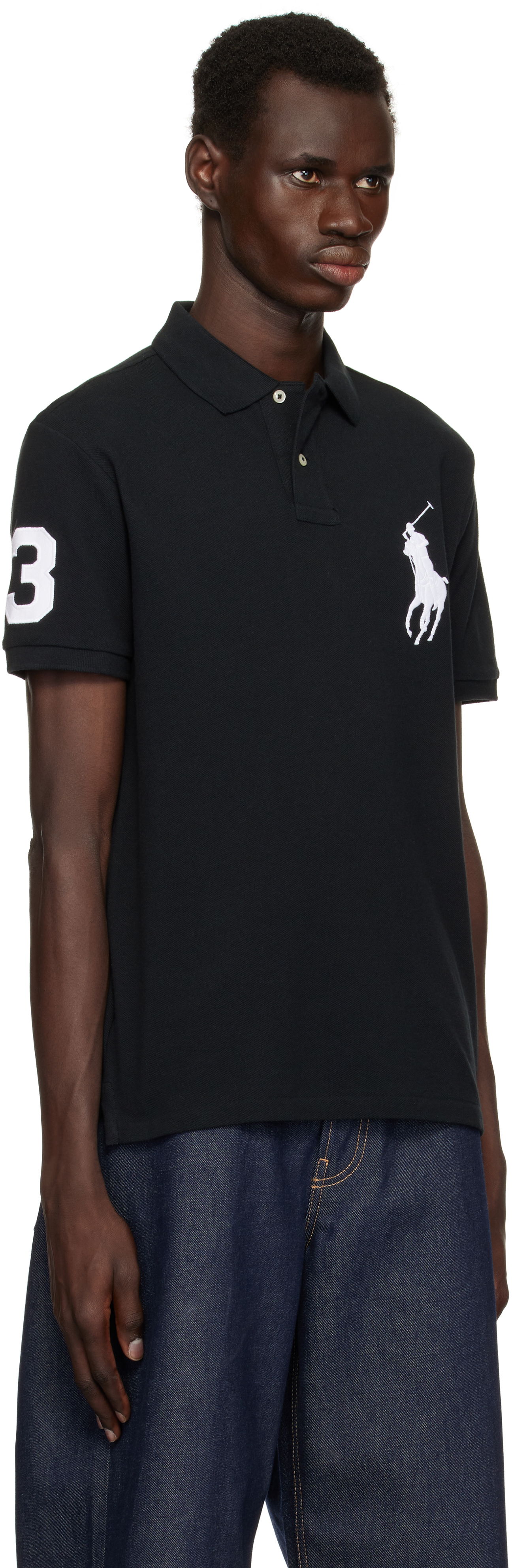 Polo tričko Polo by Ralph Lauren Polo Ralph Lauren Black Big Pony Polo Čierna | 710688969001, 1