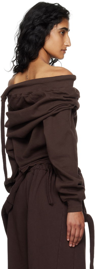 Sveter Ottolinger Ottolinger Off-Shoulder Slouchy Sweater Hnedá | 115-104615-01, 2