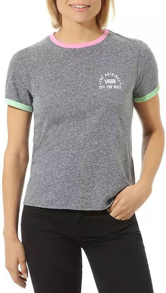 Tričko Vans Women's T-Shirt Short Sleeve Print Šedá | vn0a4dnqv5o1, 0
