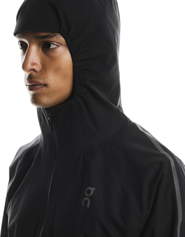 Vetrovka On Running Running Performance Hooded Waterproof Jacket Čierna | 1mf30770553, 3