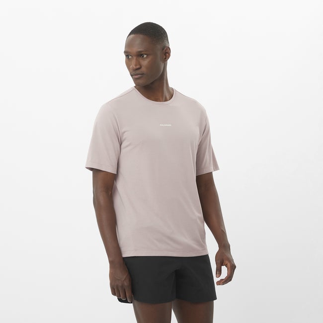 Tričko Salomon Shakeout Core T-Shirt Fialová | LC2424100, 0