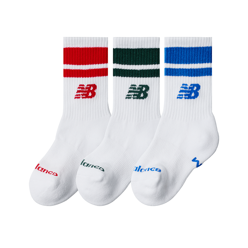 Ponožky New Balance Kids' Quarter Socks Three Pack Biela | NBLAS51253WT, 0