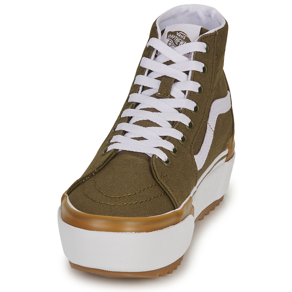 Sk8-Hi Tapered Stacked "Canvas Dark Olive" W