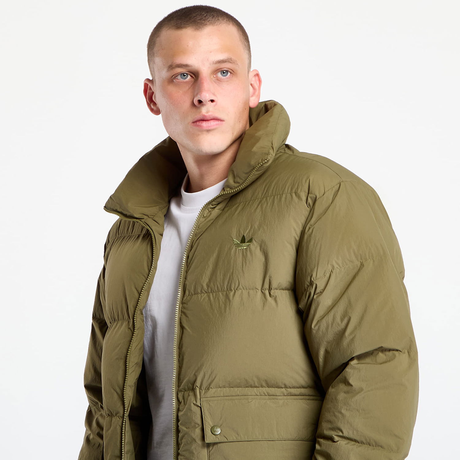 Prešívaná bunda adidas Originals adidas Originals Faux Down Puffer Jacket Zelené | JW5817, 1