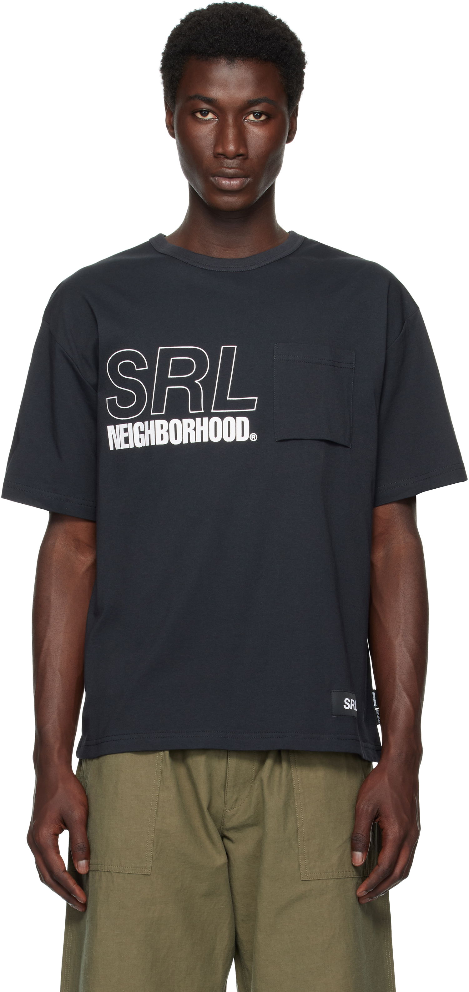 Tričko Neighborhood Neighborhood 'SRL' Sheltech Crewneck Short Sleeve Graphic T-Shirt Čierna | 251BWNH-CSM03, 0