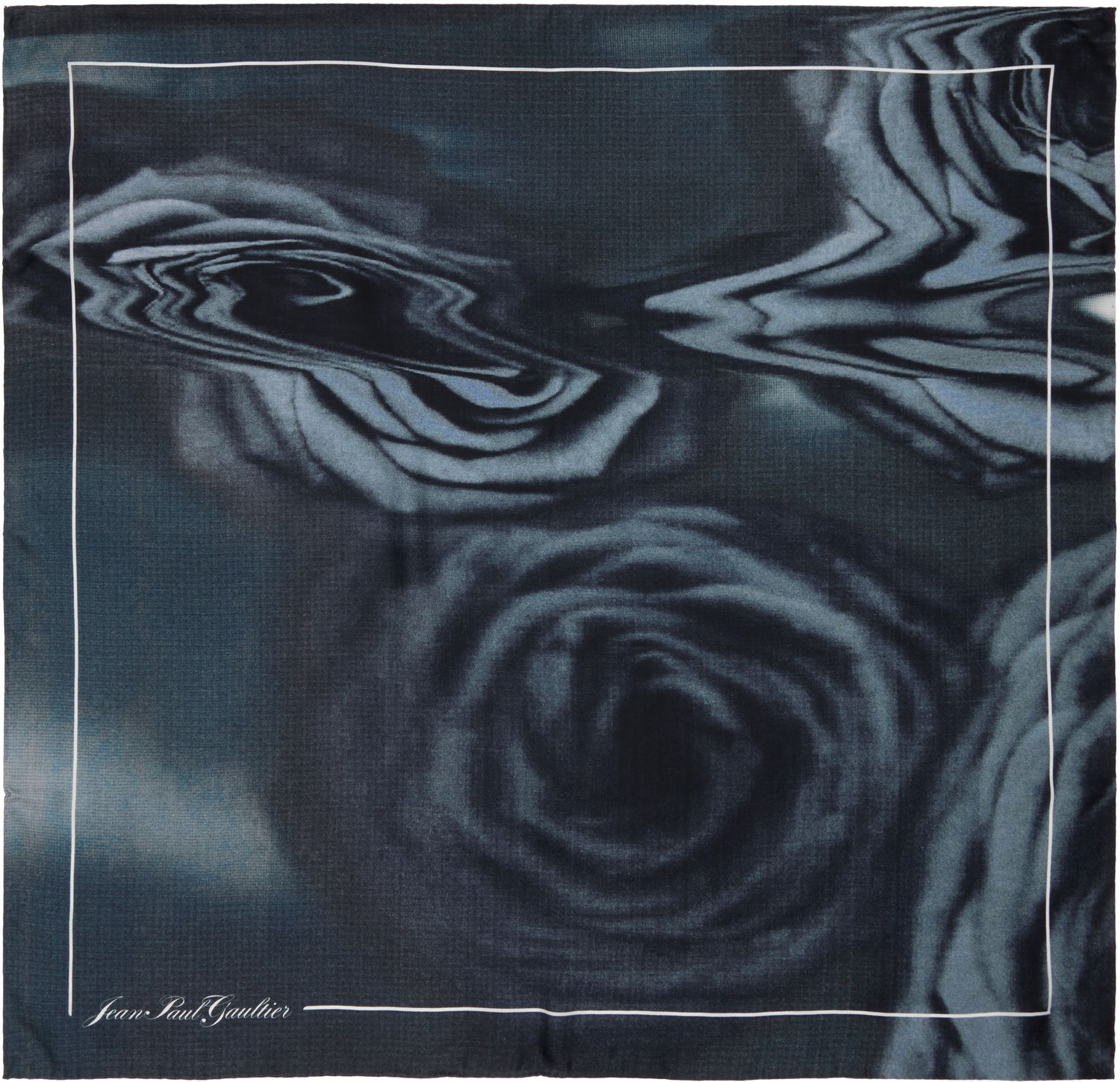 Šál Jean Paul Gaultier Jean Paul Gaultier Silk Printed Blurry Roses Scarf Navy | 25/04-U-AC042-W043-010200, 0