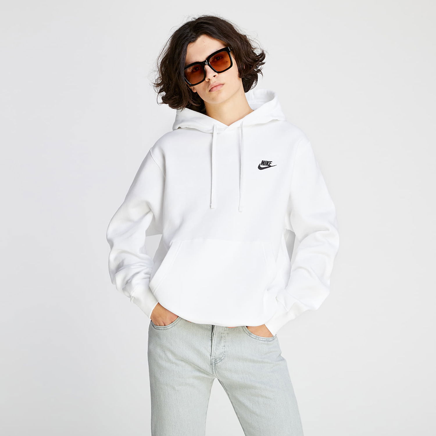 Mikina Nike Sportswear Club BB Biela | BV2654-100, 0
