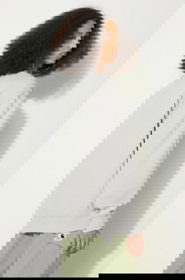 Mikina Carhartt WIP Sweatshirt with embroidered logo Šedá | I033647.2AXXX, 2