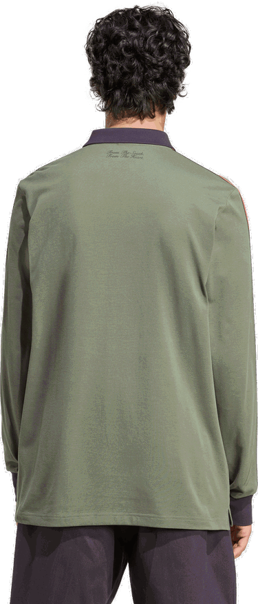 Polo tričko adidas Originals FC Bayern Munich Icon Long Sleeve Polo Shirt Zelené | jn0253, 1