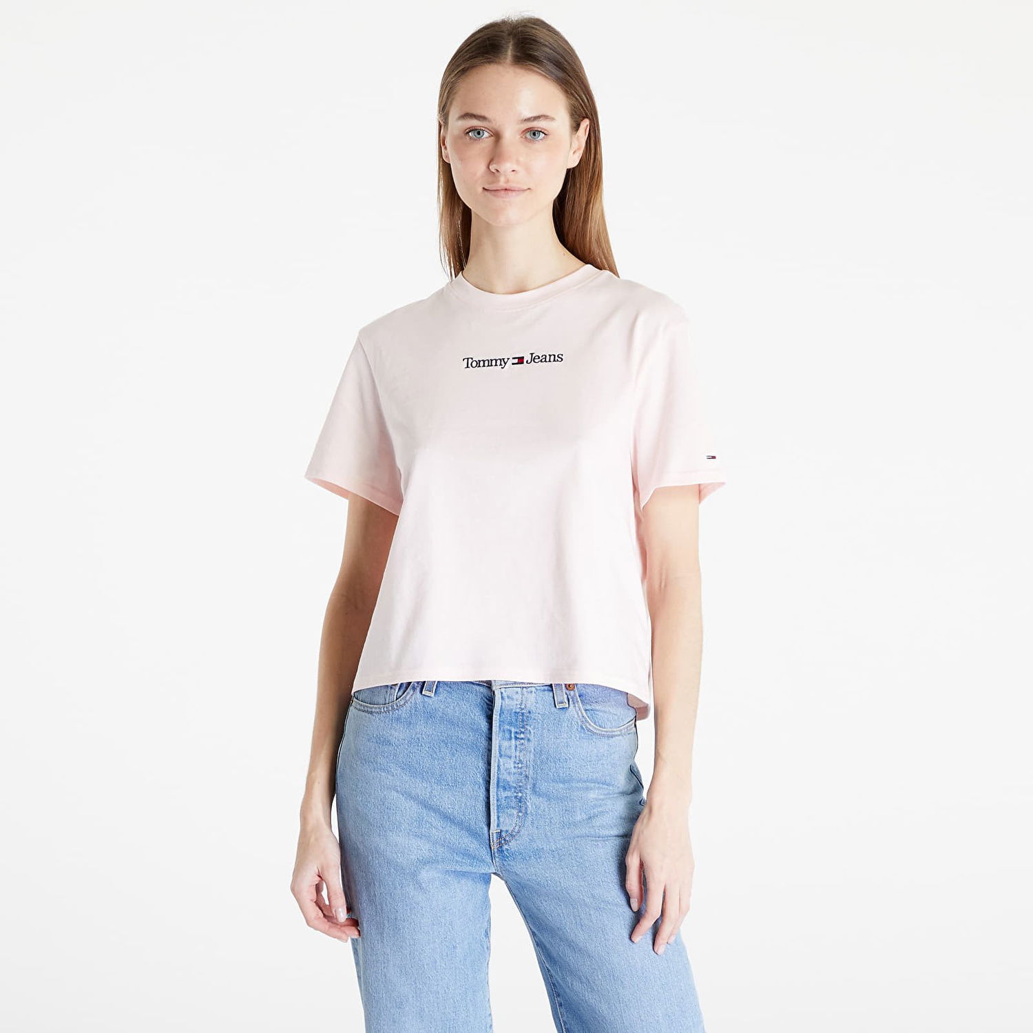 Tričko Tommy Hilfiger Serif Linear T-Shirt Pink Ružová | DW0DW15049 TJ9, 0