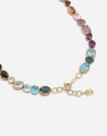 Náhrdelník Dolce & Gabbana Rainbow Necklace With Multicolor Gemstones Rôznofarebný | WNQA2GWMIX1ZOO00, 2