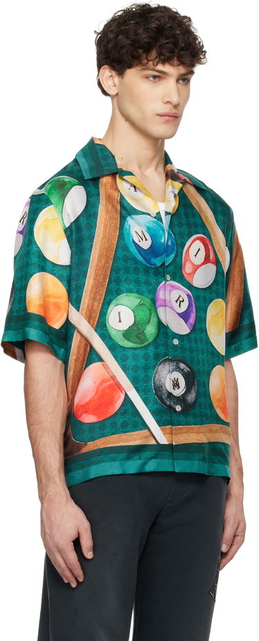 Košeľa AMIRI AMIRI Billiards Print Bowling Shirt Zelené | AMSTCA1083, 1