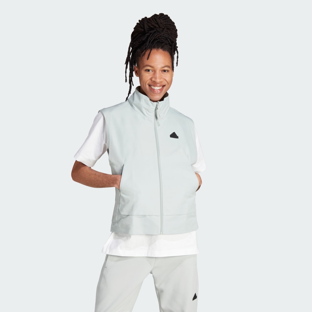 Vesta adidas Performance Sportswear Vesta Z.N.E. Biela | IP5517, 0