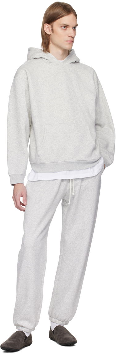 Mikina SKIMS SKIMS Fleece Relaxed Hoodie Šedá | PL-PLO-8461M-LIGHT HEATHER GREY, 3
