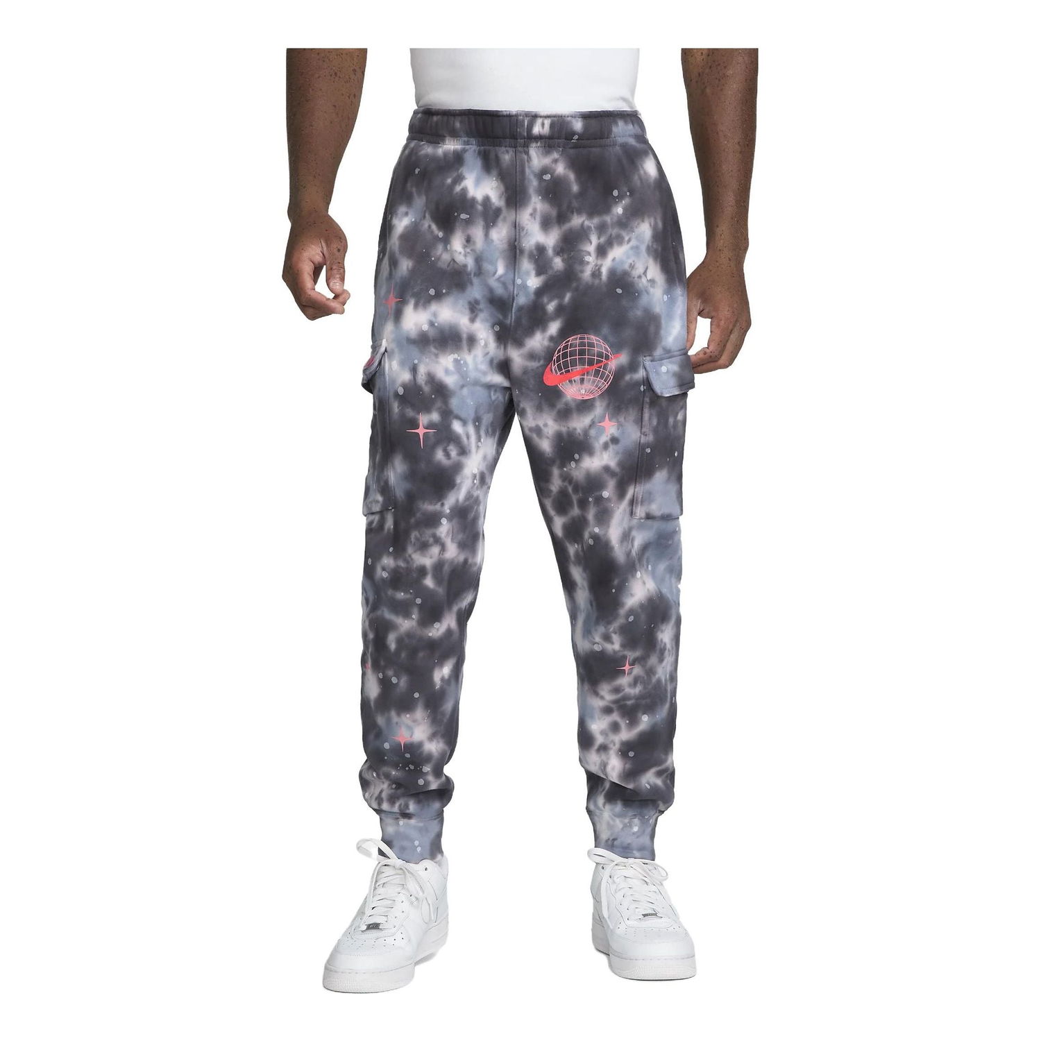 Cargo nohavice Nike Club Space Wave Cargo Pants Šedá | FB9041-410, 0