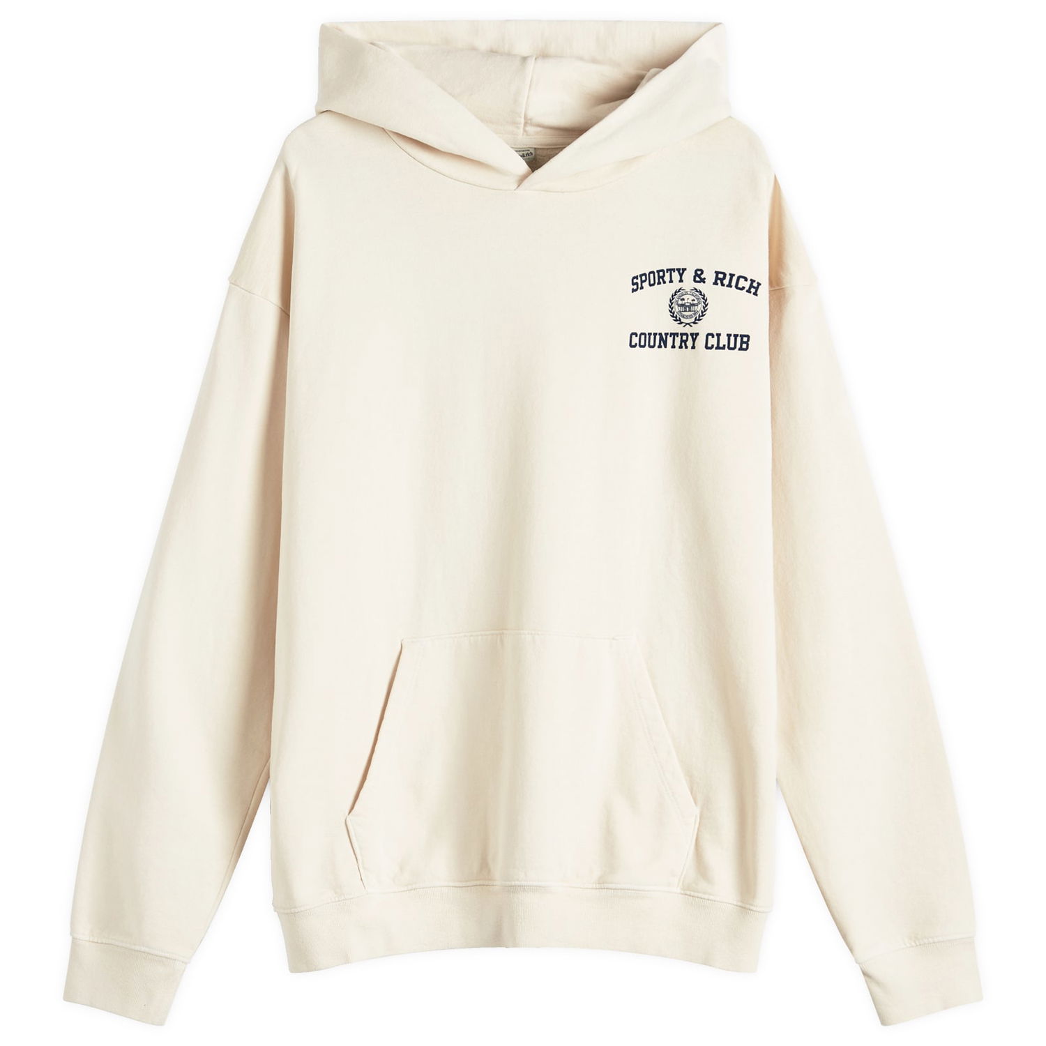 Mikina Sporty & Rich Varsity Crest Hoodie Béžová | WS066S409VC-49, 0