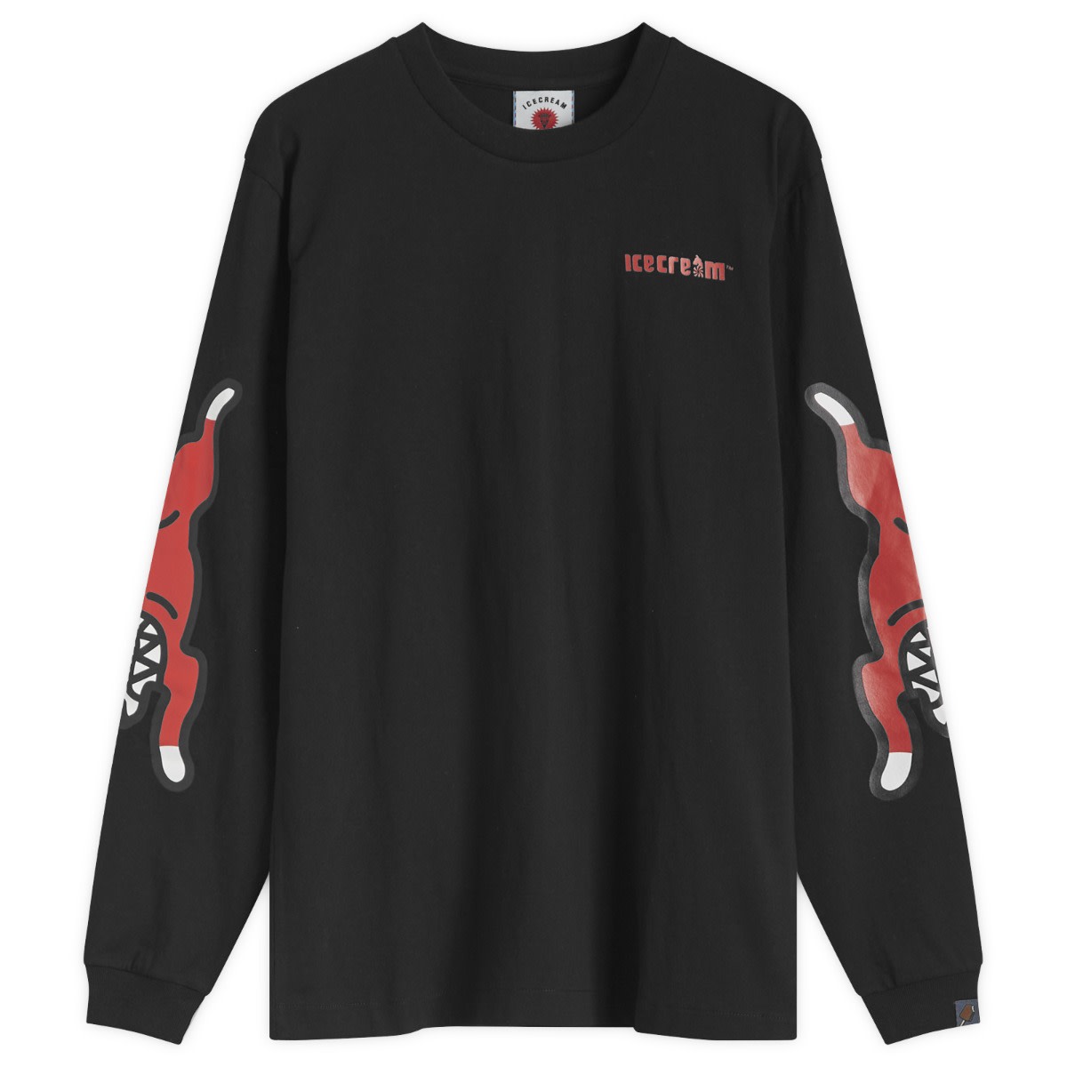 Tričko BBC IceCream Running Dog Long Sleeve T-Shirt Čierna | IC24486-BLK, 1