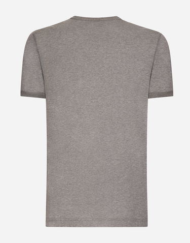 Tričko Dolce & Gabbana Cotton T-shirt With Embroidery Šedá | G8PV1ZG7WUQS8291, 1